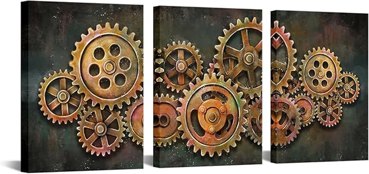 abstract gear wheel art