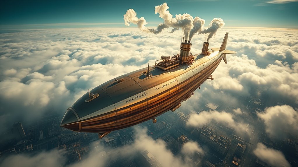 airships seeking buoyant lift