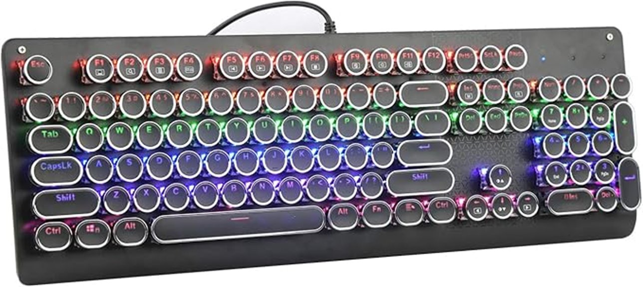 backlit wired mechanical keyboard