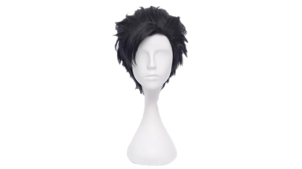black cosplay wig for men
