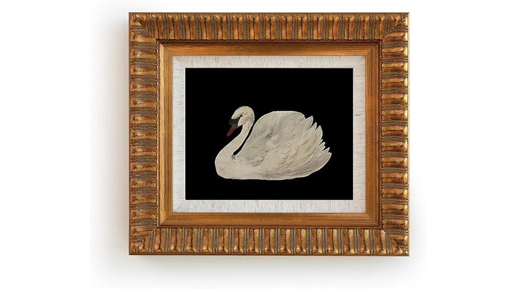 black swan canvas art