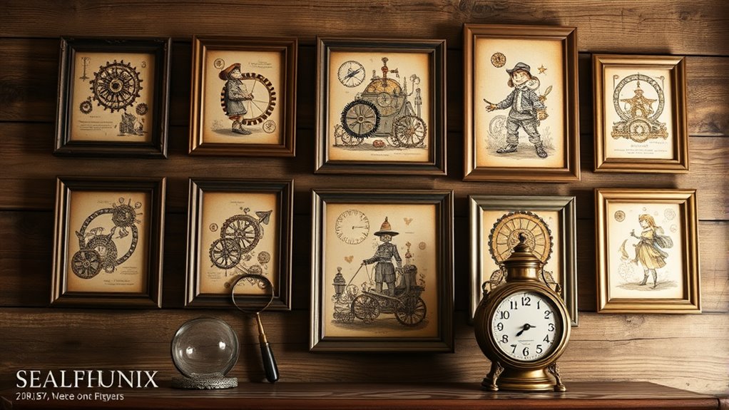 choosing steampunk art prints