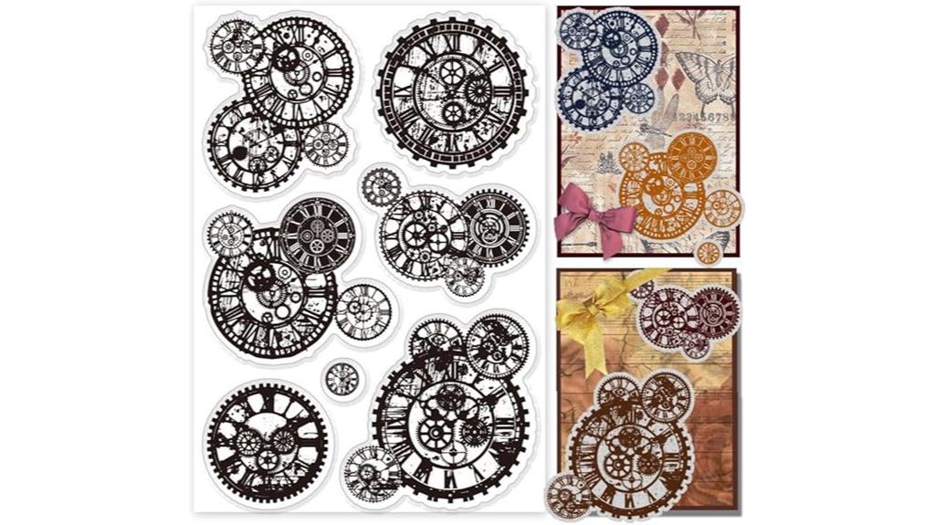 crafting mechanical gear stamps