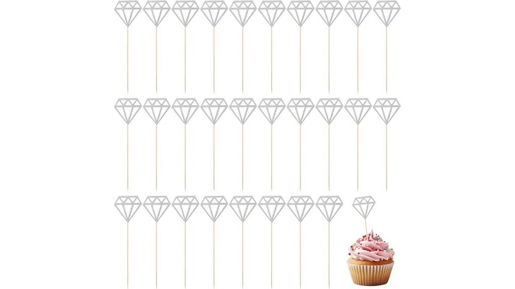 diamond ring cake toppers