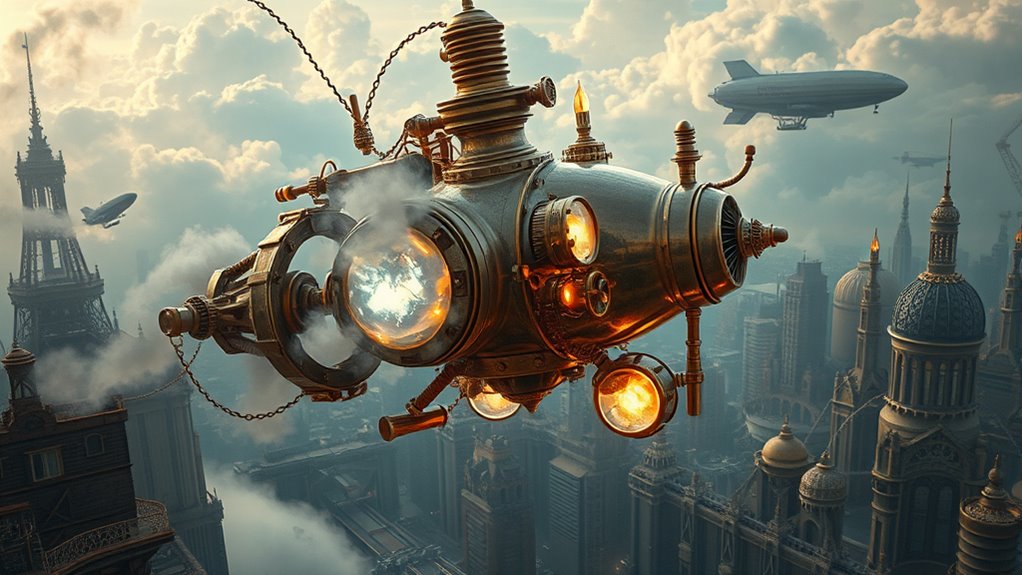 entangled mechanisms in steampunk