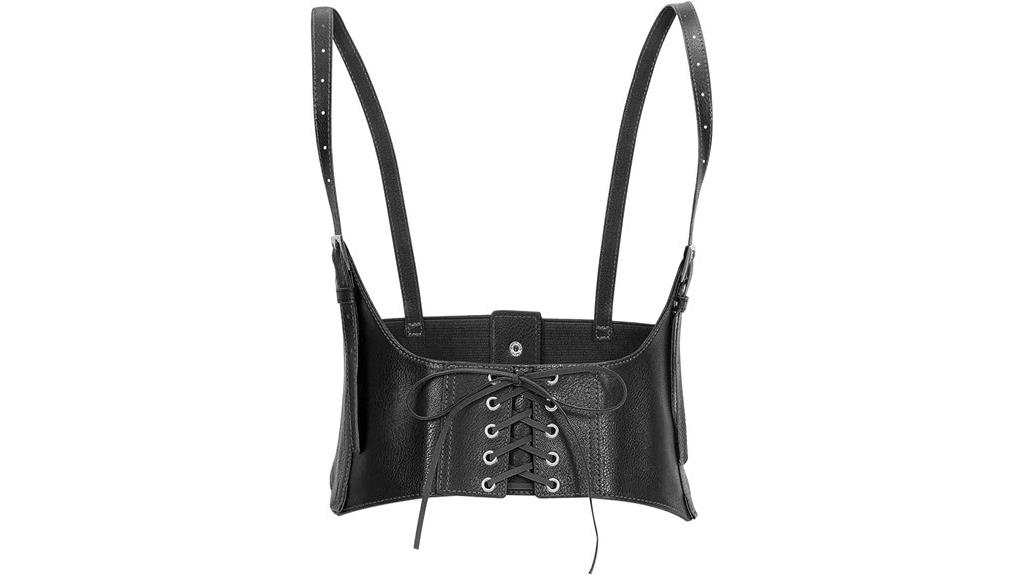 faux leather corset belt