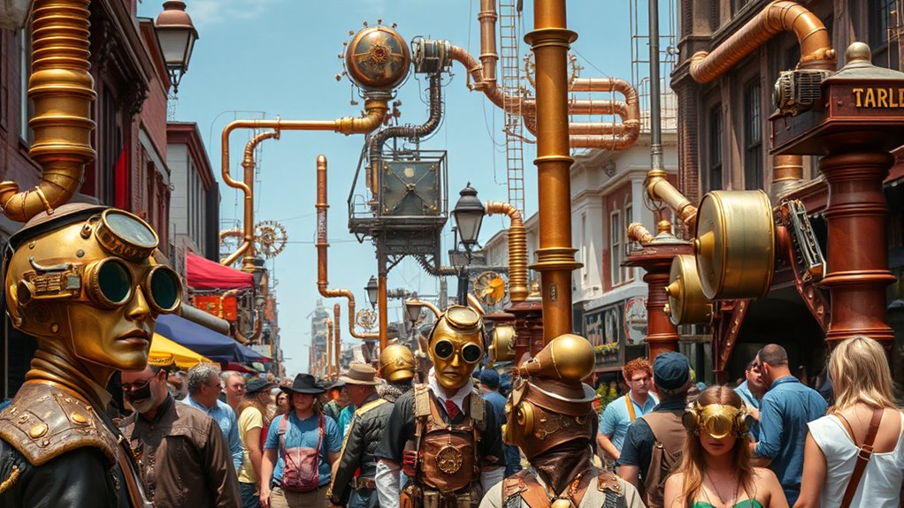 industrialization shapes steampunk aesthetics