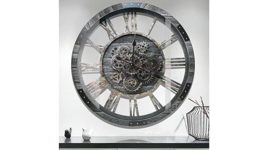 large wall clock gears