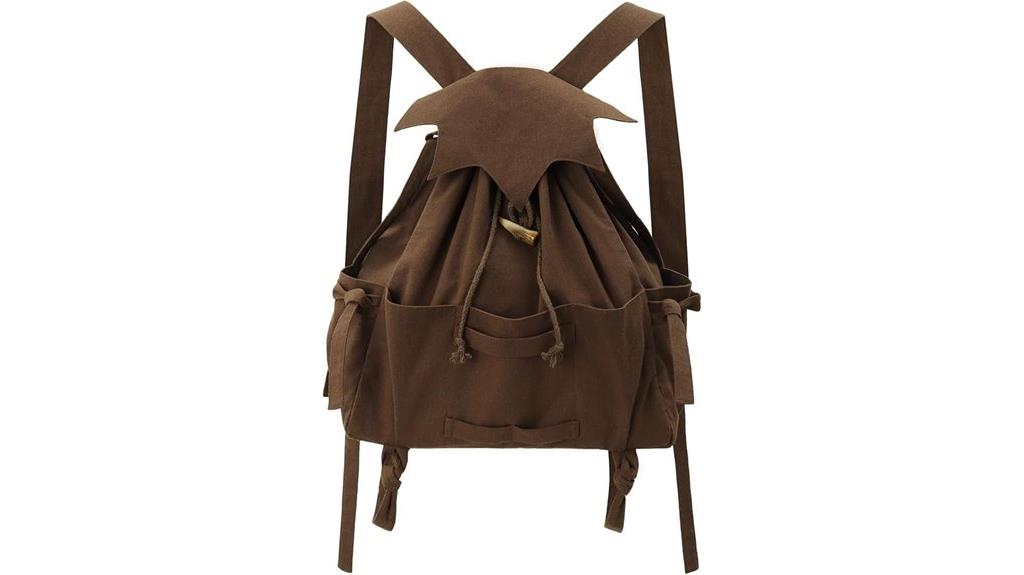 medieval style drawstring backpack