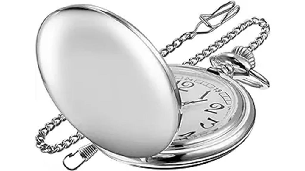 men s silver quartz watch