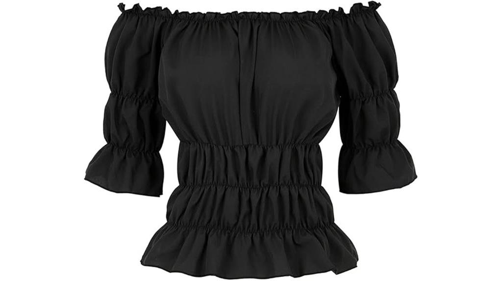 off shoulder pirate blouse