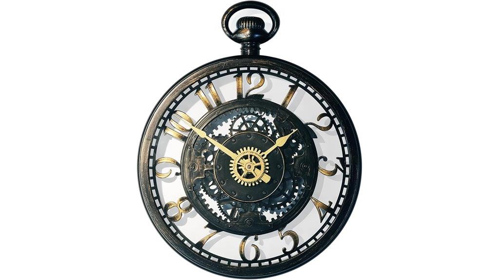 oversized decorative wall clock