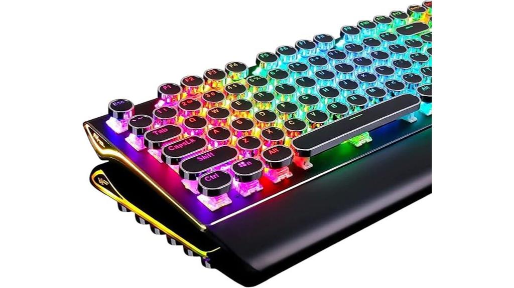 retro mechanical gaming keyboard