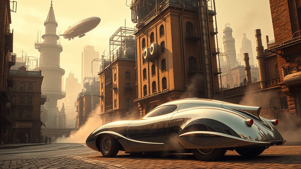 retrofuturism influences steampunk aesthetics
