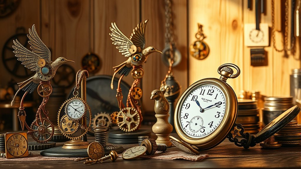sculptural art from watches