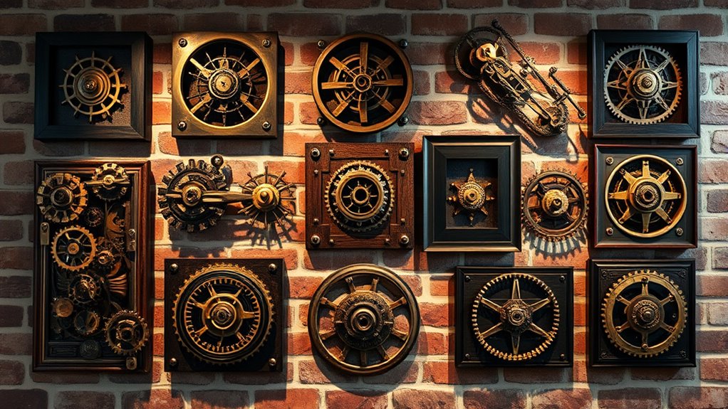 selecting steampunk wall art