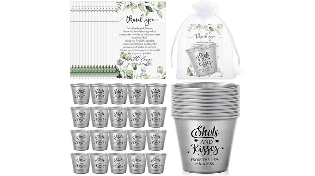 stainless steel shot glasses