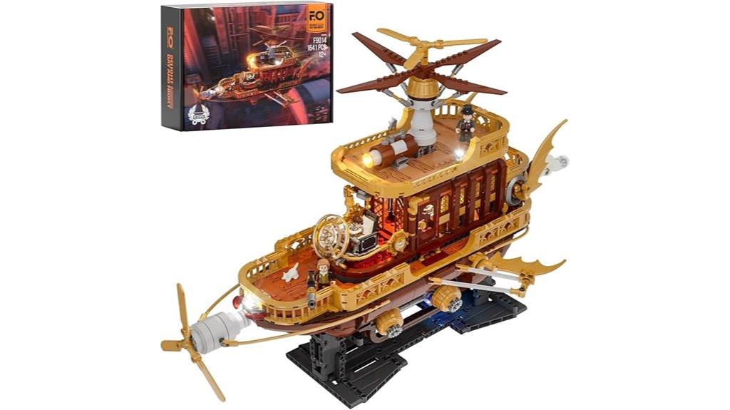 steampunk airship building model