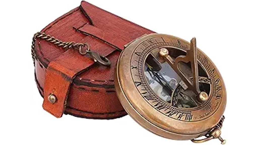 steampunk brass compass gift