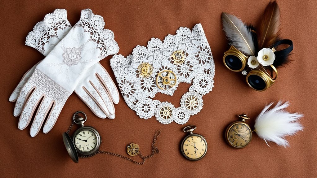 steampunk bridal accessory selection