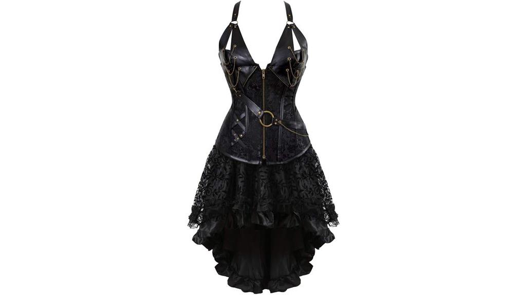 steampunk corset skirt design