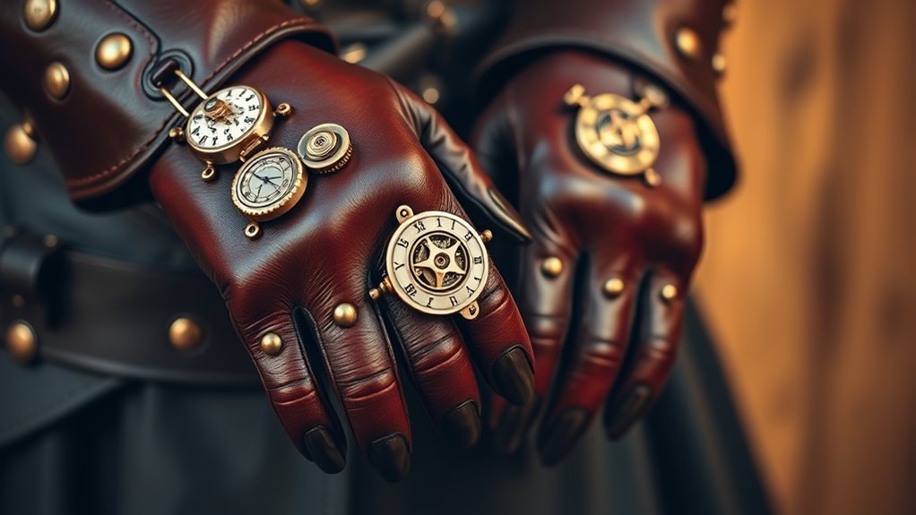 steampunk cosplay glove selection