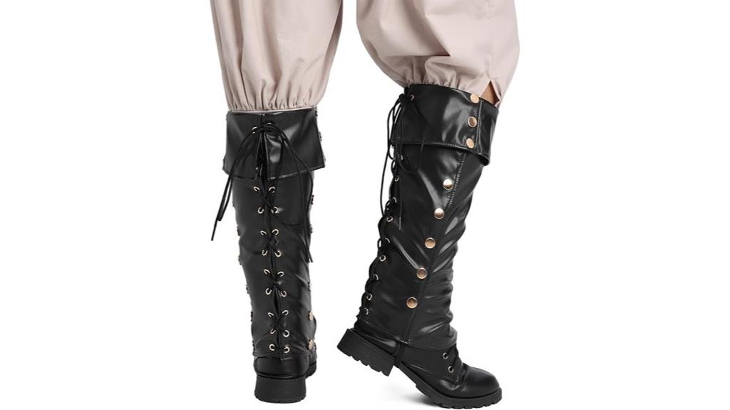 steampunk cosplay leg covers