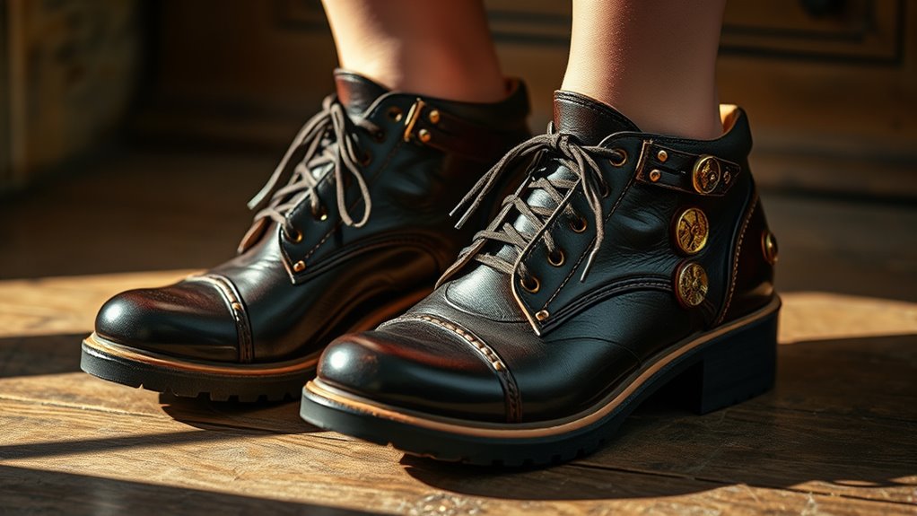 steampunk cosplay shoe collection
