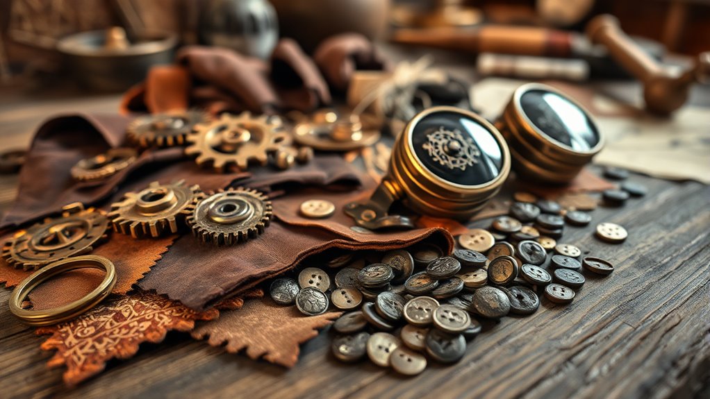 steampunk costume material selection