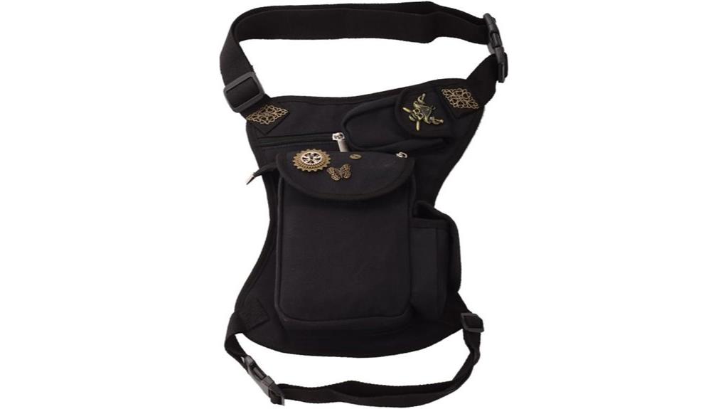 steampunk cotton waistbag travel