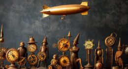 steampunk figurines and models