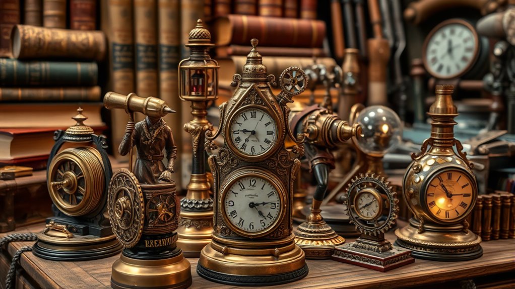 steampunk figurines and models