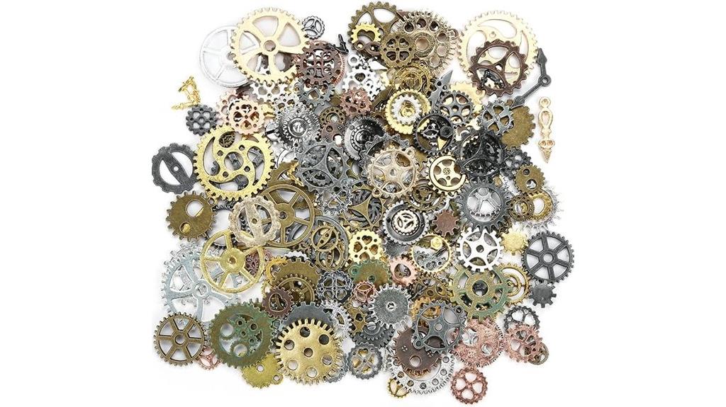 steampunk gear jewelry pendants
