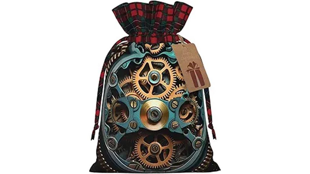 steampunk gears tote bag