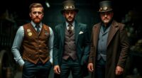 steampunk groomsmen wedding attire