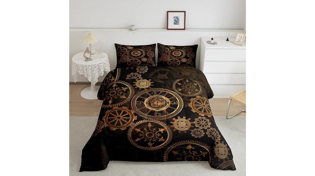 steampunk industrial bedding set
