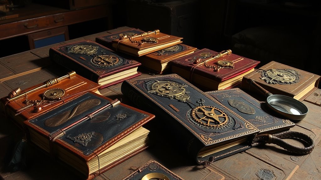 steampunk inspired book design