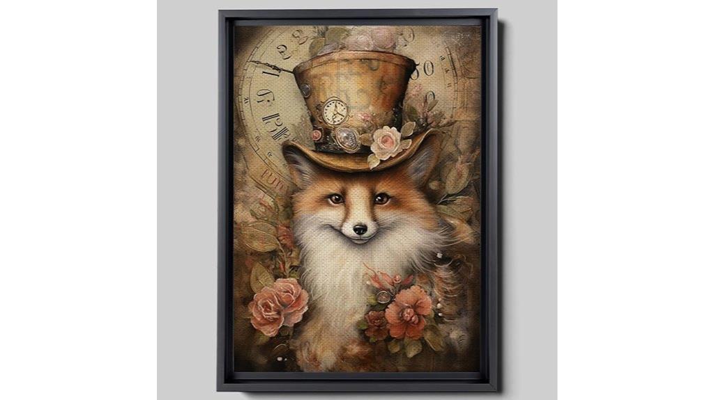 steampunk inspired fox artwork