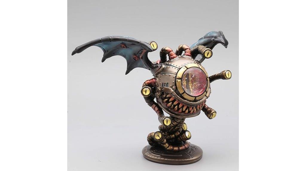 steampunk mecha eye figurine