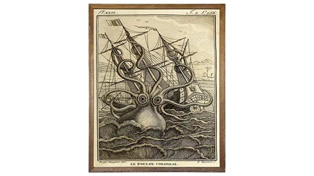 steampunk octopus wall art