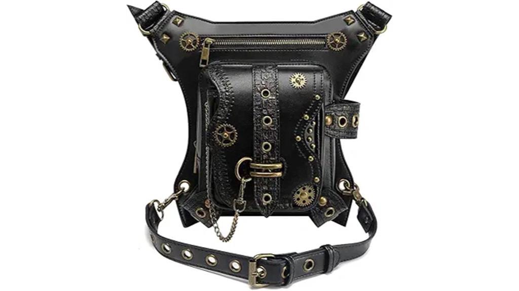 steampunk themed thigh holster purse