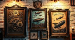 steampunk vintage wall decor