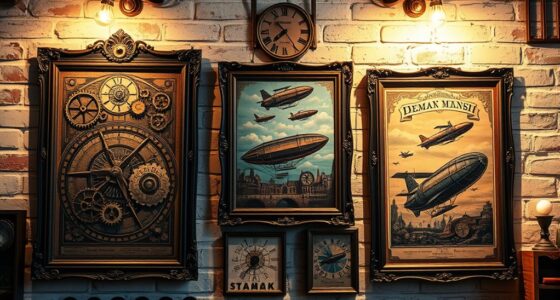 steampunk vintage wall decor