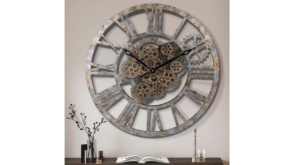 steampunk wall clock design