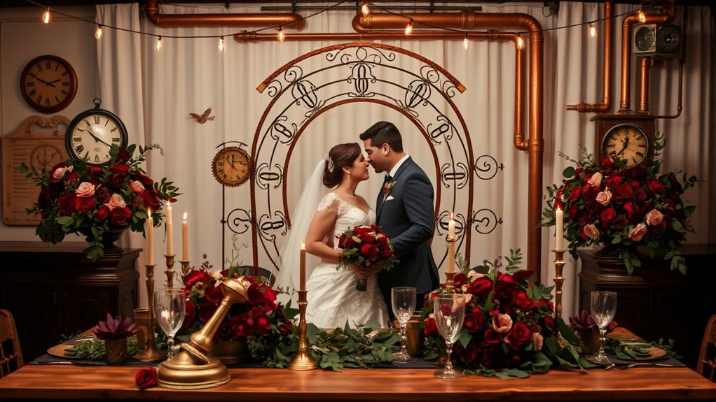 steampunk wedding decor ideas