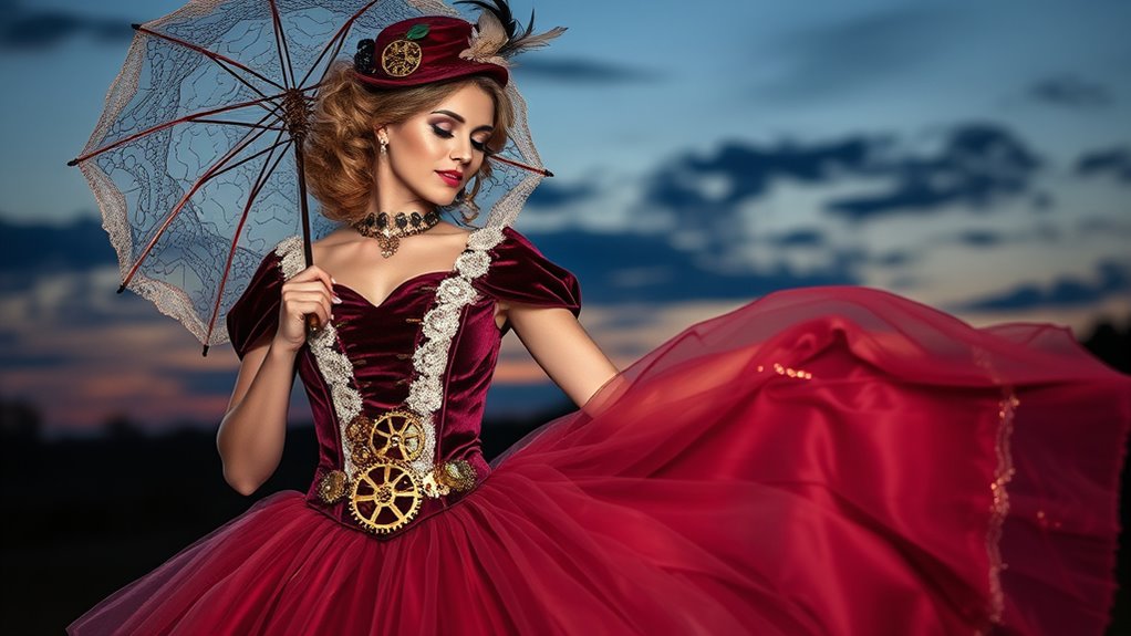 steampunk wedding dress ideas