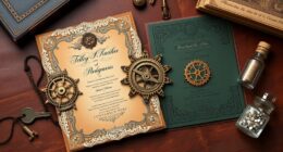 steampunk wedding invitation ideas