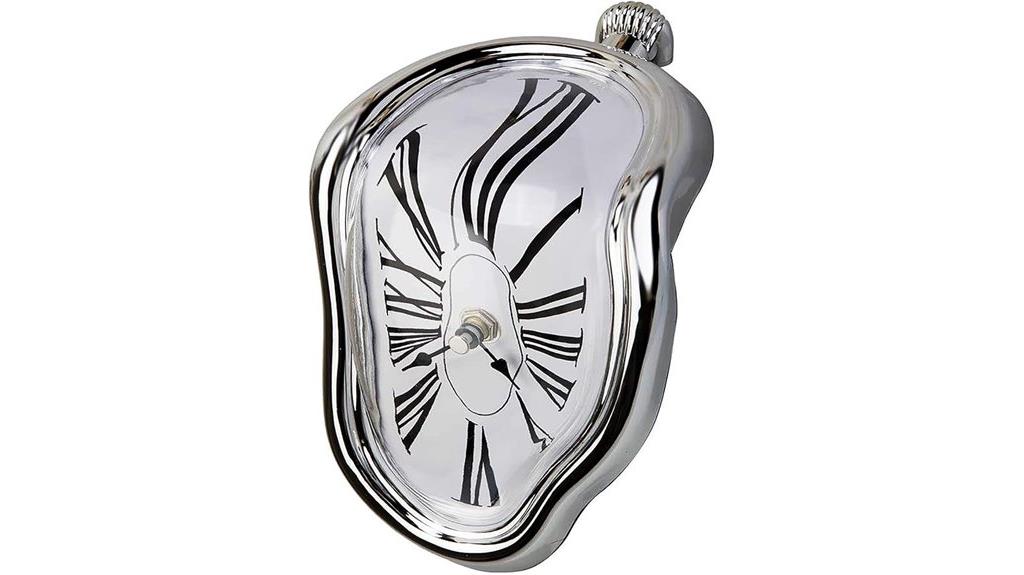 surrealistic decorative melting clock