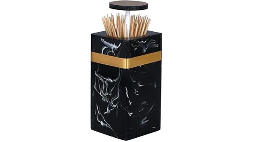 toothpick dispenser and opener