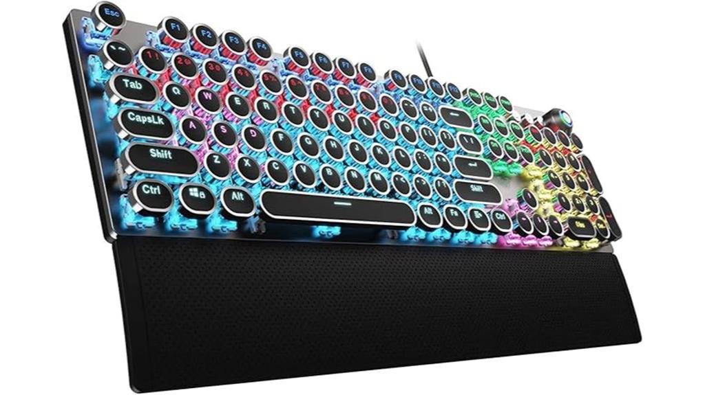 typewriter style gaming keyboard
